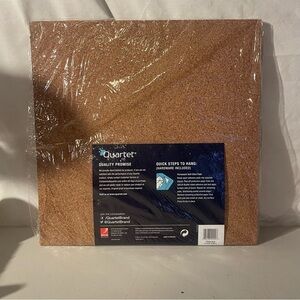 Quartet frameless Cork tile Board 12x12 
2 pieces out of the 4 w/self stick pads